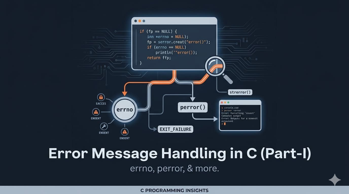 Error Message Handling in C (Part-I)